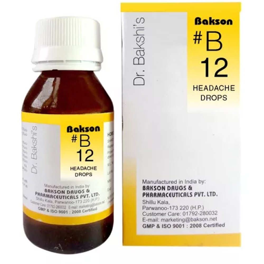 Bakson B12 Headache Drops 30ml