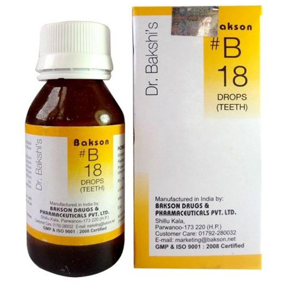 Bakson B18 Teeth Drops 30ml