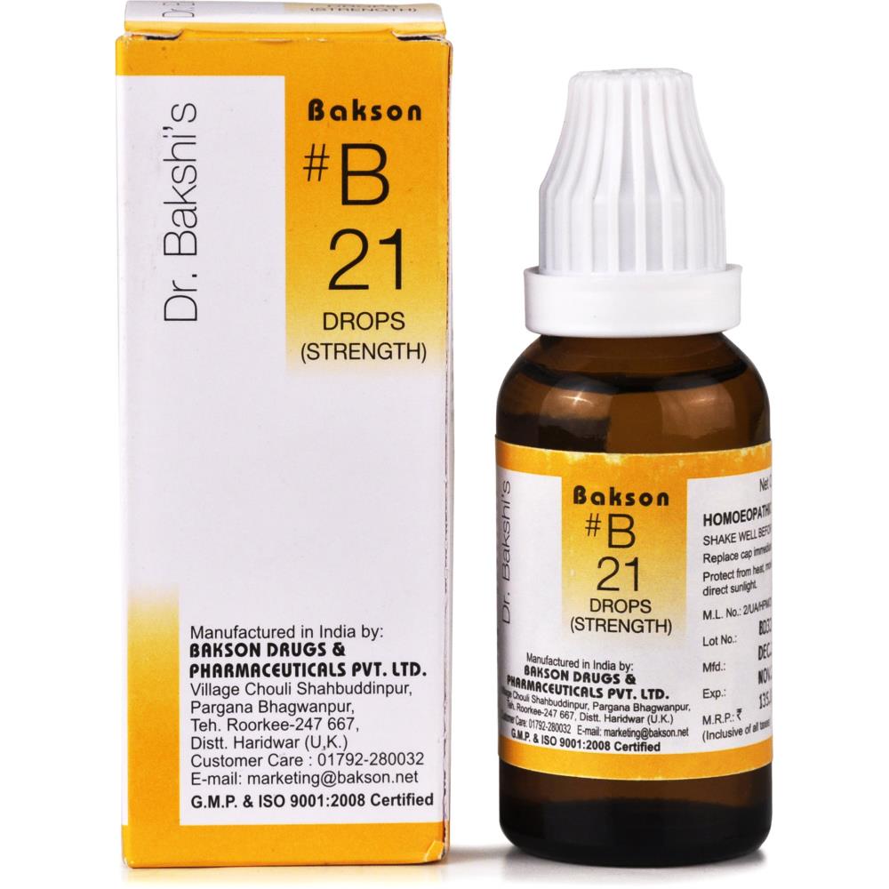 Bakson B21 Strength Drops 30ml
