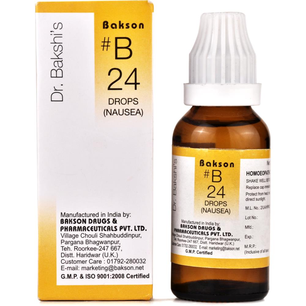 Bakson B24 Nausea Drops 30ml