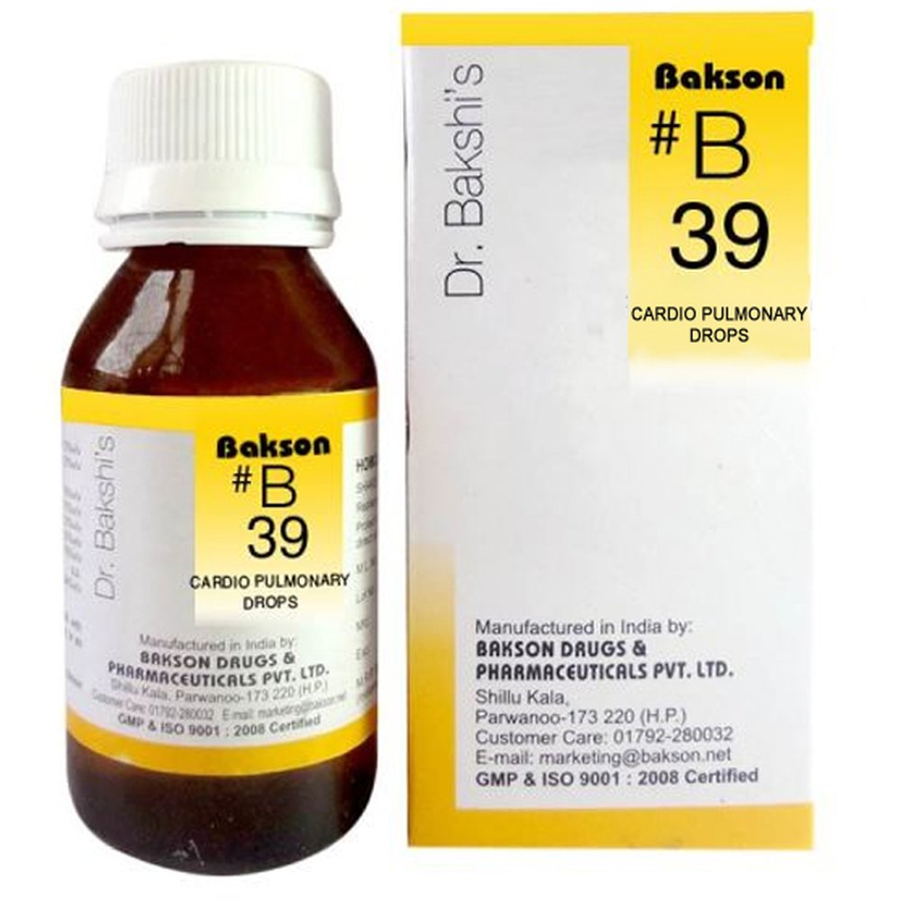 Bakson B39 Cardio Pulmonary Drops 30ml
