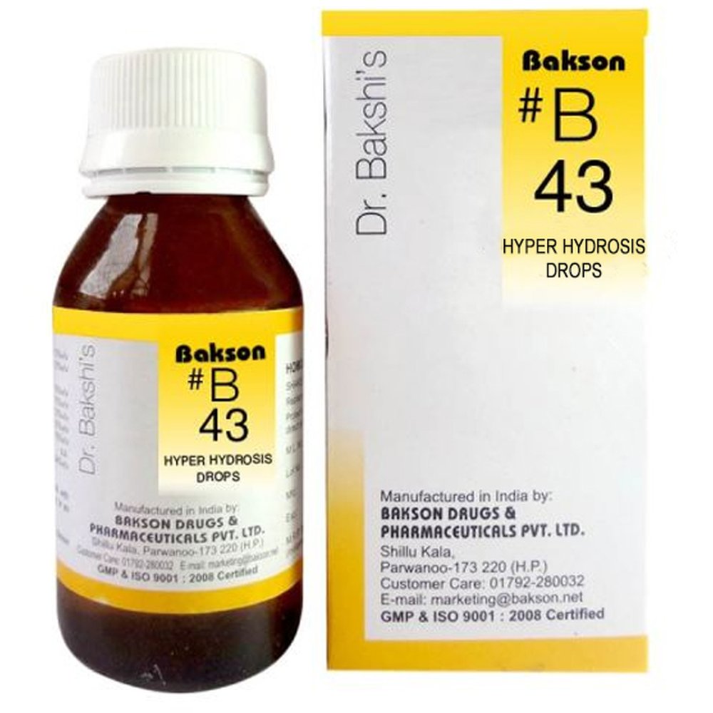 Bakson B43 Hyper Hydrosis Drops 30ml