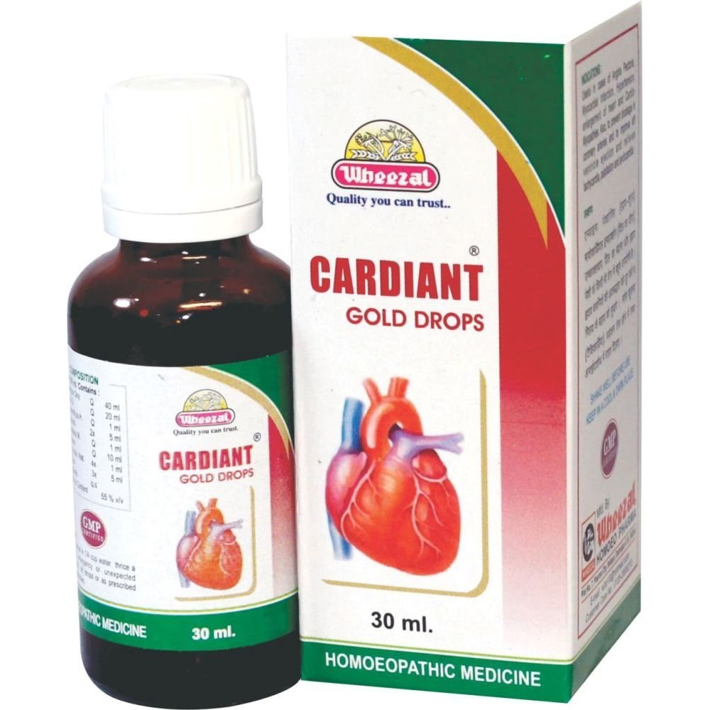 Wheezal Cardiant Gold Drops 30ml Wheezal Cardiant Gold Drops 30ml