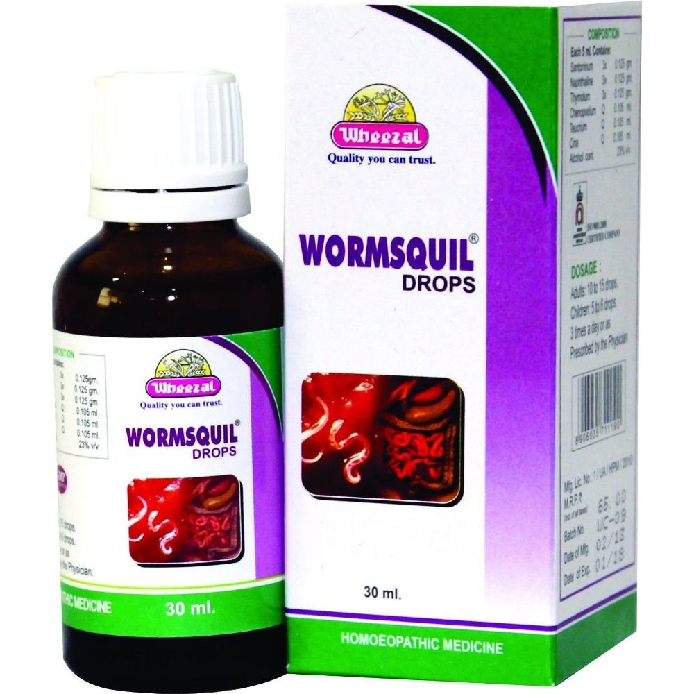 Wheezal Wormsquil Drops 30ml Wheezal Wormsquil Drops 30ml