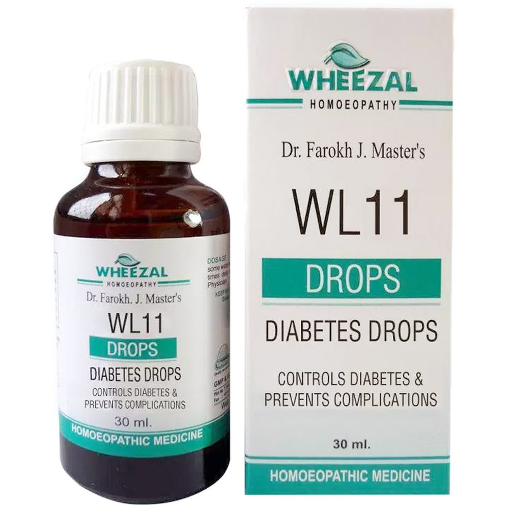 Wheezal WL-11 Diabetes Drops 30ml Wheezal WL-11 Diabetes Drops 30ml