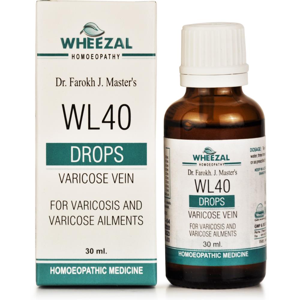 Wheezal WL-40 Varicose Veins Drops 30ml Wheezal WL-40 Varicose Veins Drops 30ml