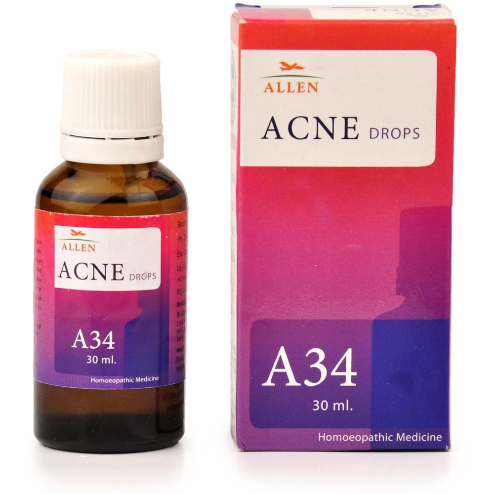 Allen A34 Acne Drops 30ml Allen A34 Acne Drops 30ml