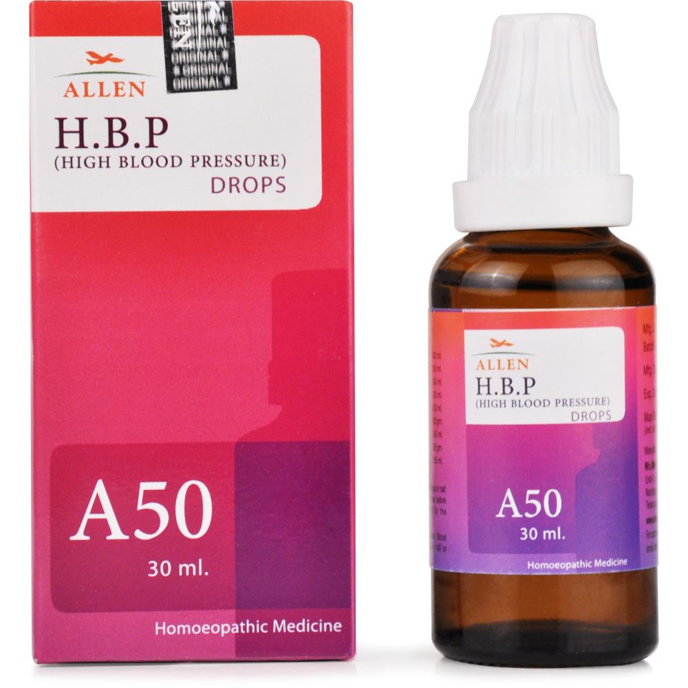 Allen A50 High Blood Pressure HBP Drops 30ml