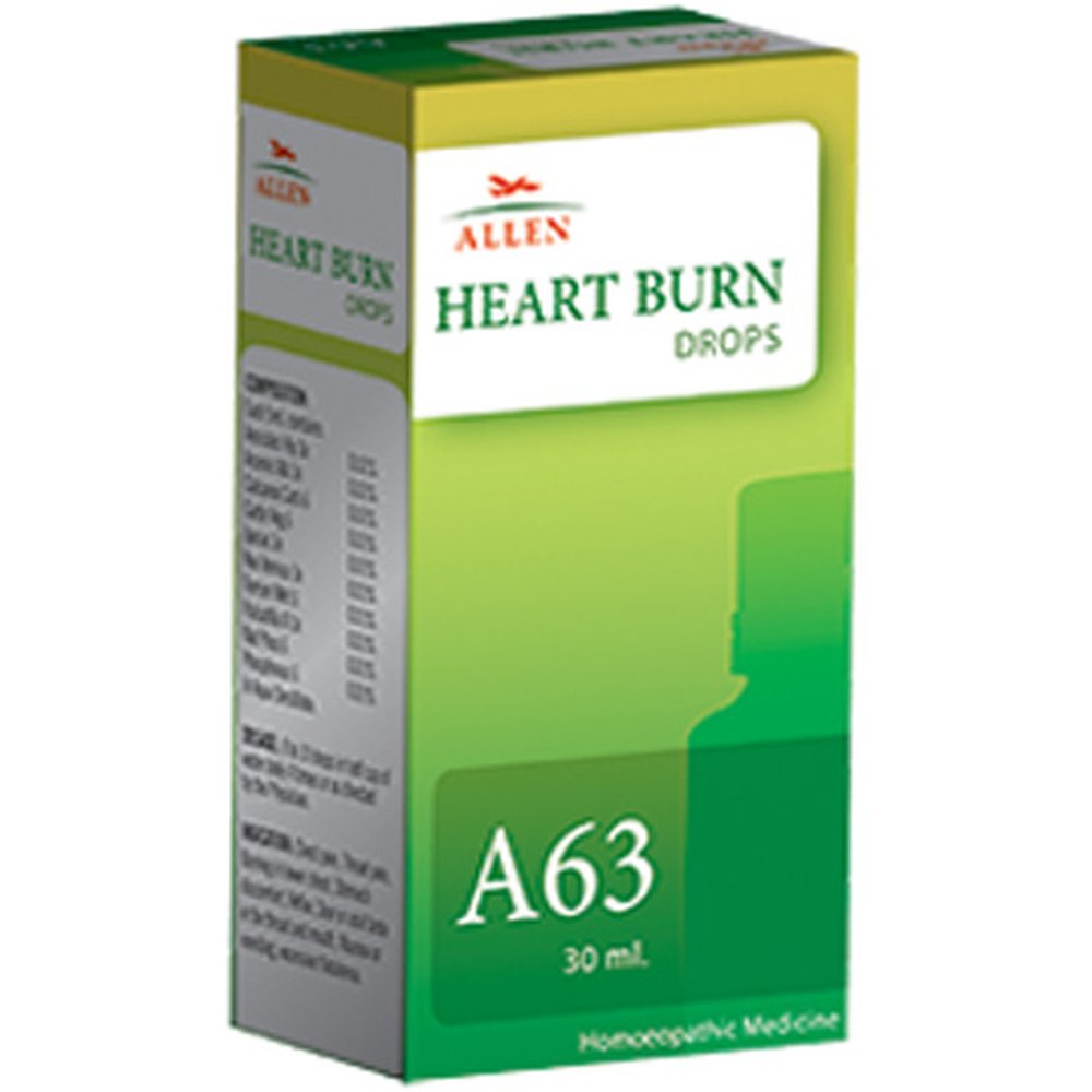 Allen A63 Heart Burn Drops 30ml Allen A63 Heart Burn Drops 30ml