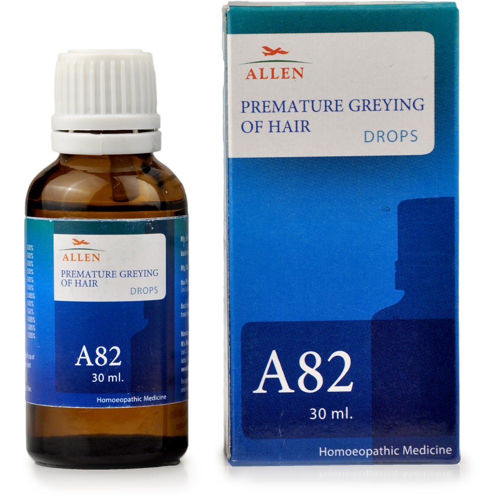 Allen A82 Premature Greying Of Hair Drops 30ml