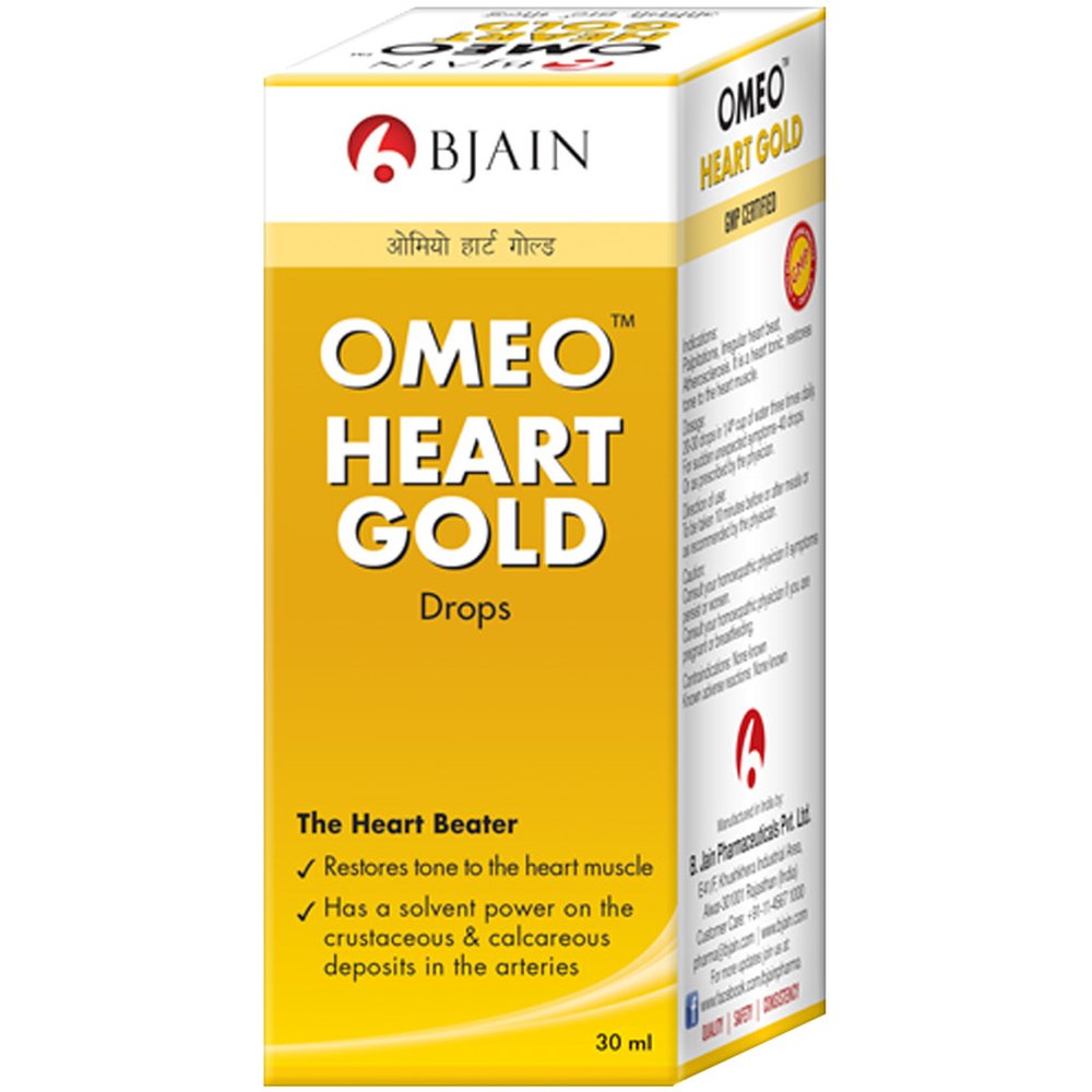 B Jain Omeo Heart Gold Drops 30ml