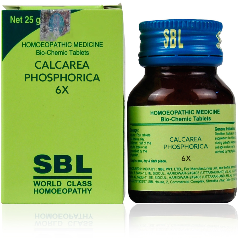 SBL Calcarea Phosphorica 6X 25g For Delayed Dentition, walking, Heals fracture, Joint pains, Weakness Homeonherbs.com SBL Calcarea Phosphorica 6X 25g For Delayed Dentition, walking, Heals fracture, Joint pains, Weakness Homeonherbs.com