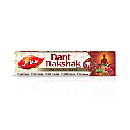 DABUR Dant Rakshak Paste - Contains the goodness of 32 Ayurvedic Herbs for Germ Kill & Longevity of Teeth & Gums-175g