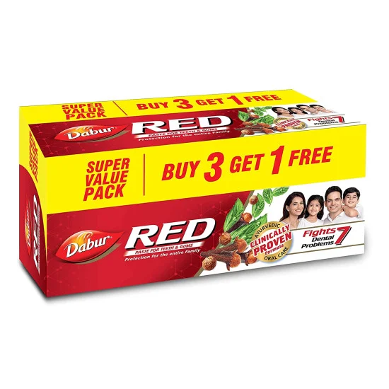 Dabur Red Paste - India's No.1 Ayurvedic Paste , Provides Protection from Plaque , Toothache , Yellow teeth , Bad Breath- 100 g Dabur Red Paste - India's No.1 Ayurvedic Paste , Provides Protection from Plaque , Toothache , Yellow teeth , Bad Breath- 100 g