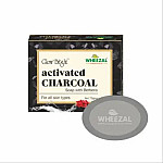 Wheezal Glow Bright Activated Charcoal Soap with Berberis 75gm