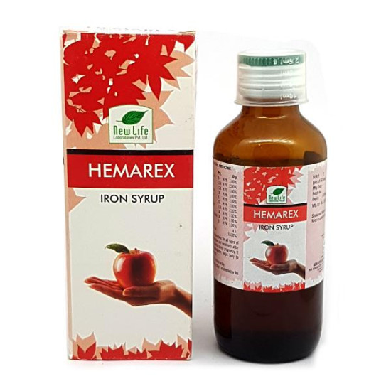 New Life Hemarex Iron Syrup 200ml Tonic for Anemia, Increase Hemoglobin, Helps Against Exhaustion & Weakness New Life Hemarex Iron Syrup