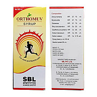 SBL Orthomuv Syrup (500ml) : Useful for Muscles, Joint Pain, Injuries to Tendons, Cramps, Back, knee pain