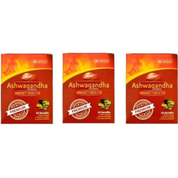 Dabur Ashwagandha Capsules Immunity Booster 20caps, Pack of 3