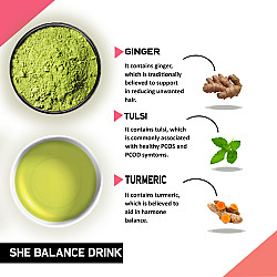 PCOS PCOD Drink Mix - She Balance Drink Mix to Help with Irregular Periods & Hormone Balance