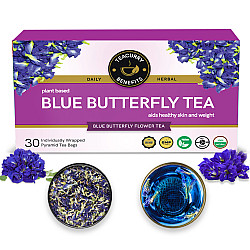 Blue Butterfly Tea - Helps in Skin Glow, Hair Growth, Eyesight, Mood Enhance