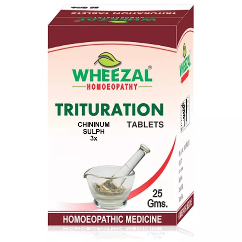 Wheezal Chininium Sulph 3X 25gm