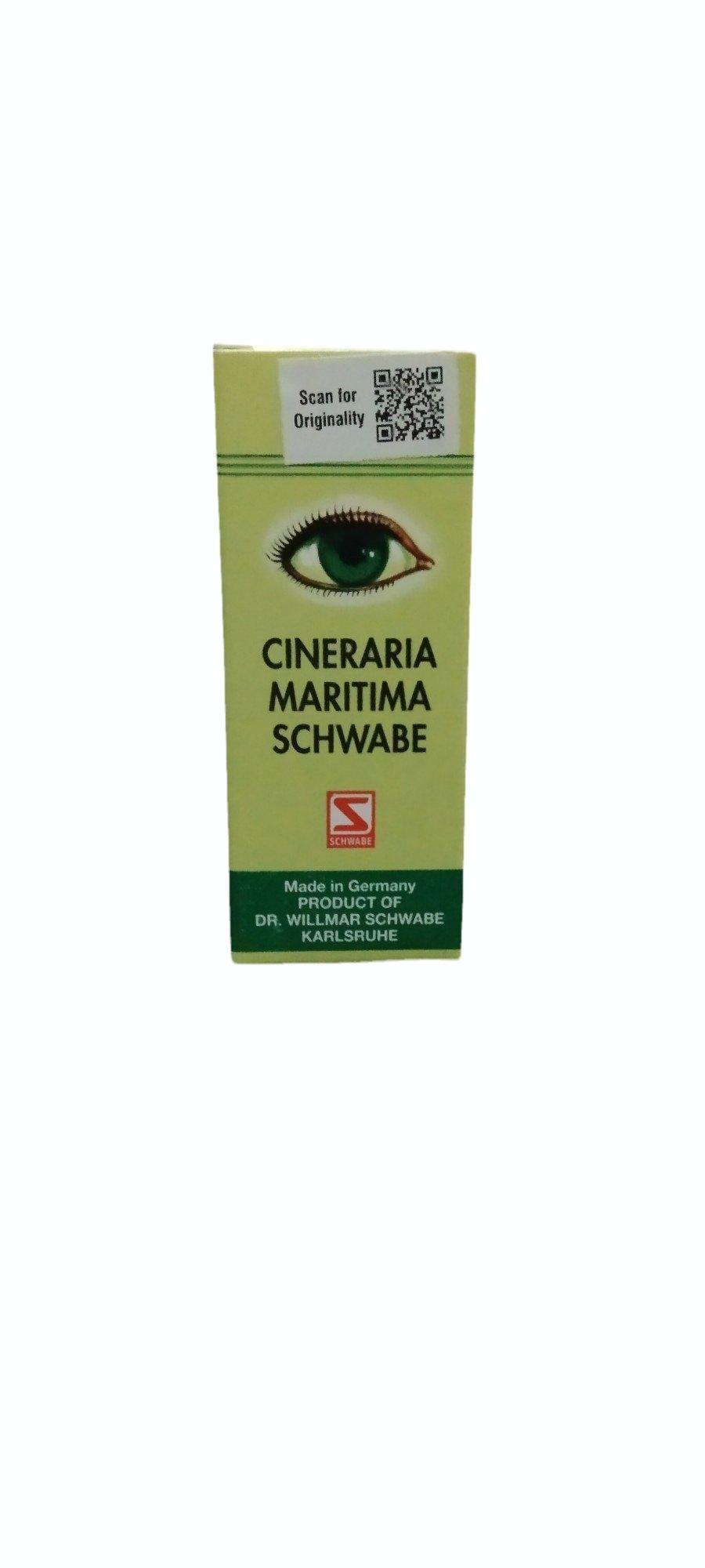 Willmar Schwabe Germany Cineraria Maritima Eye Drops Alcohol Free 10ml