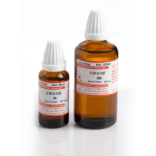 Similia India Acidum Tartarium 30 CH 30ml