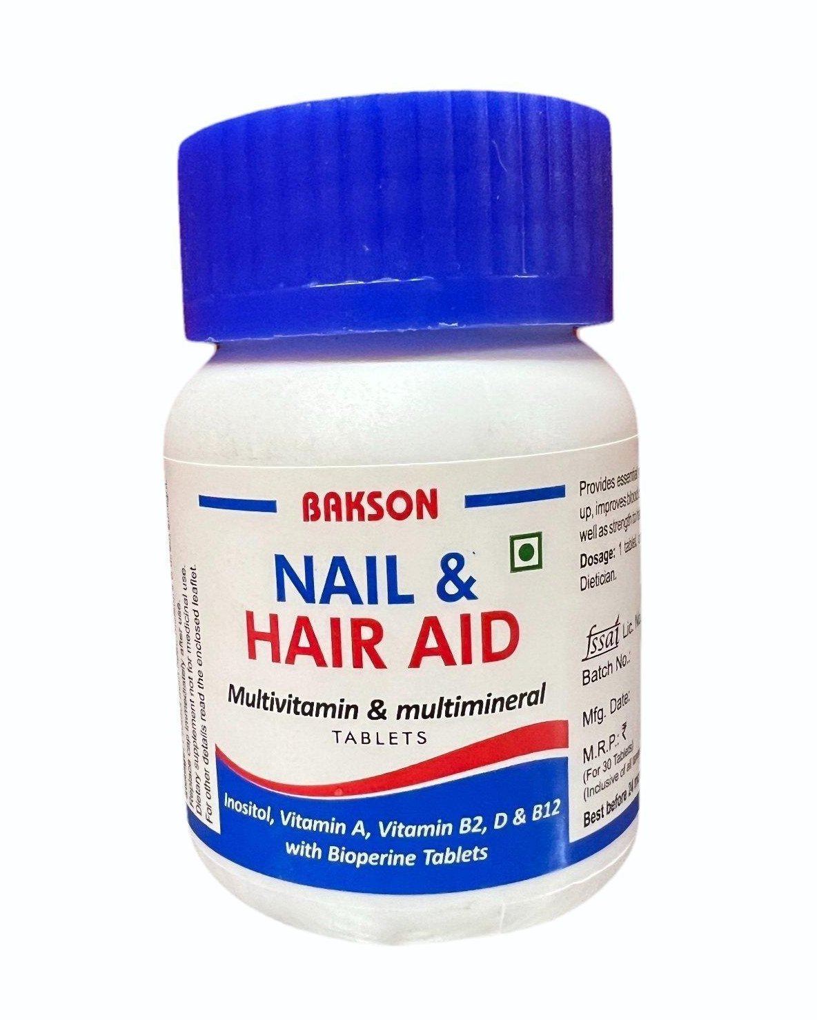 Bakson Nail and Hair Aid Tablets (30tab)
