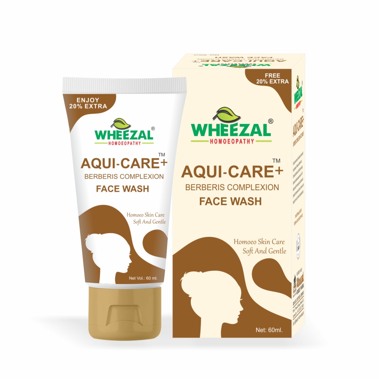 Wheezal Aqui Care+ Face Wash 60ml