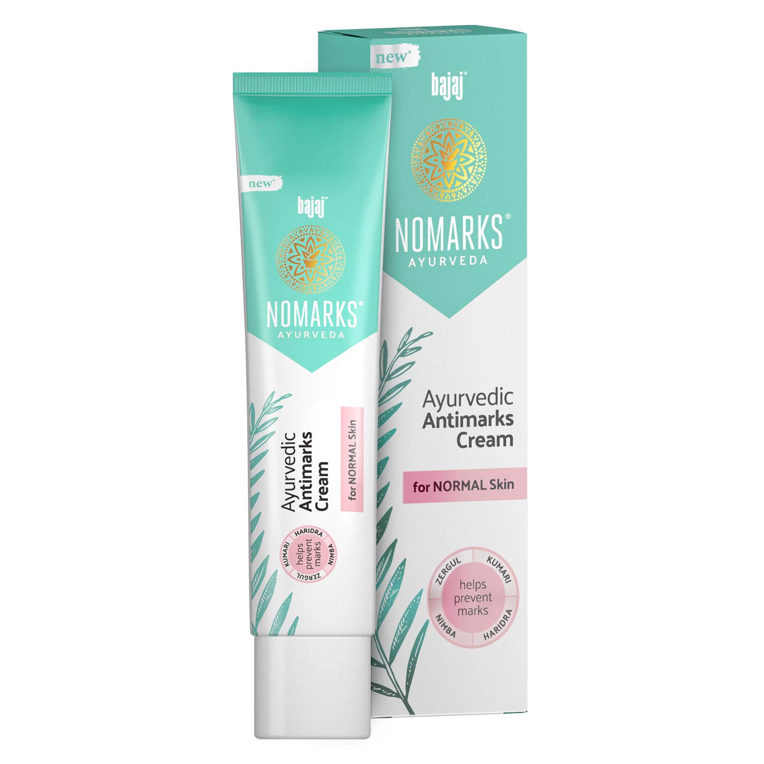 Bajaj Nomarks Ayurvedic Antimarks Cream for Normal Skin, 25g (Pink Cream) 