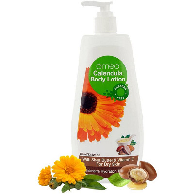Omeo Calendula Bady Lotion 400ml with shea Butter & vitamin E for dry skin