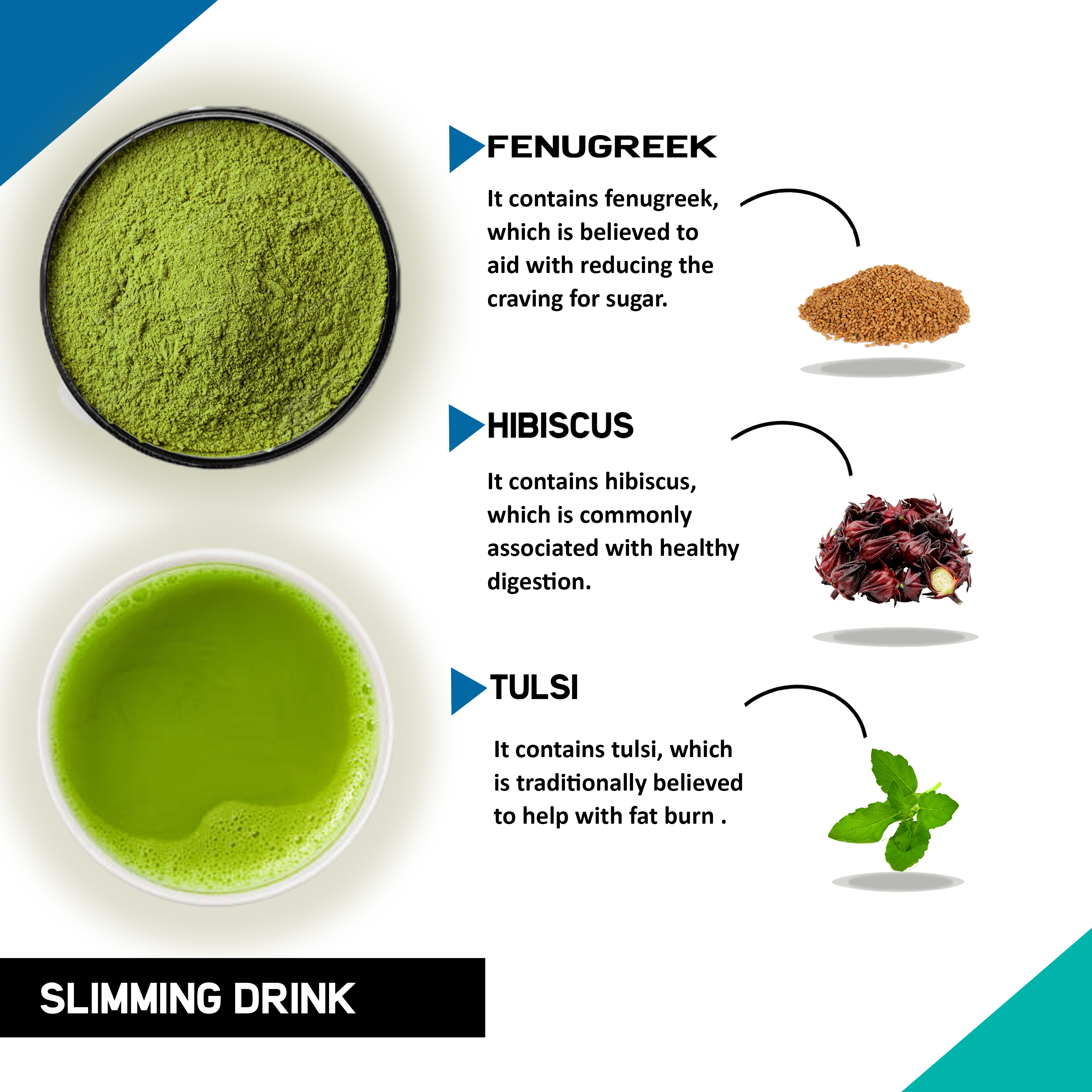 Slimming Drink Mix - Helps with Weight Loss & Fat Reduction