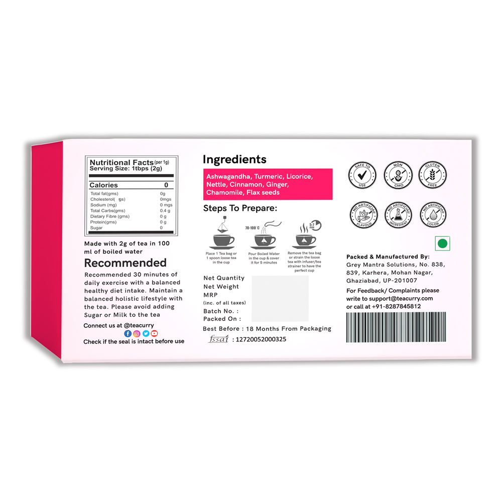 Thyro Herbal Tea - Helps with Thyroid Hormones (TSH, T3, T4), Manage Weight