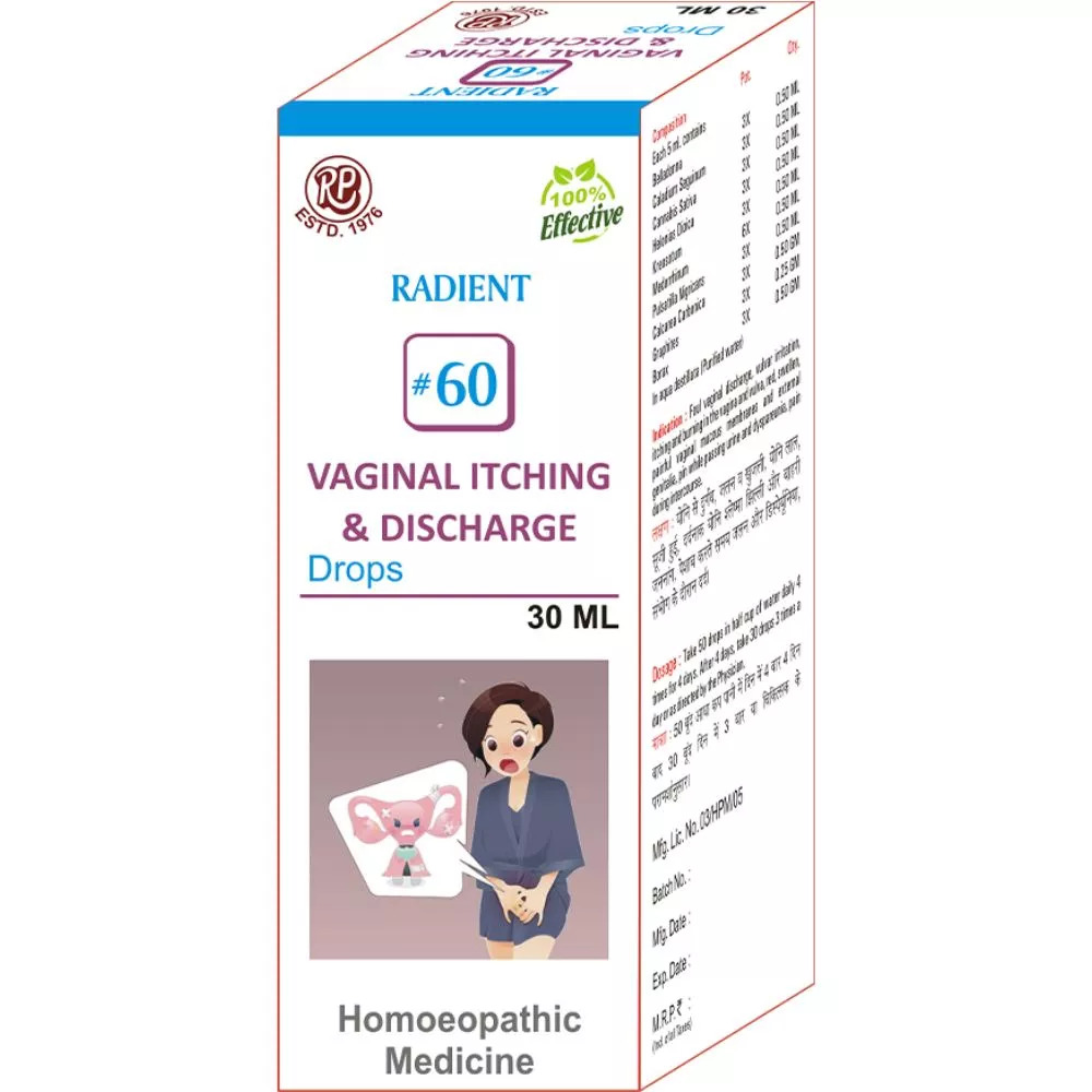 Radient 60 Vaginal Itching And Discharge Drop 30ml
